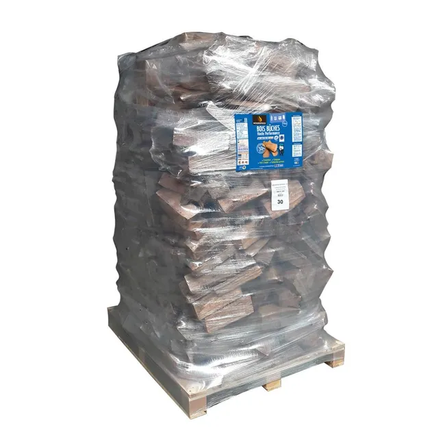 Bois de chauffage bûches extra sec L.30 cm, 2,24 stères