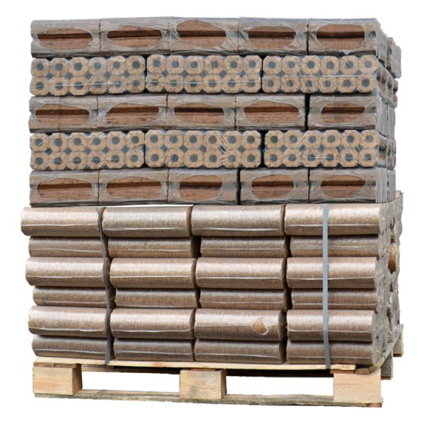 Palette de briquettes de bois Pinikay (960Kg)