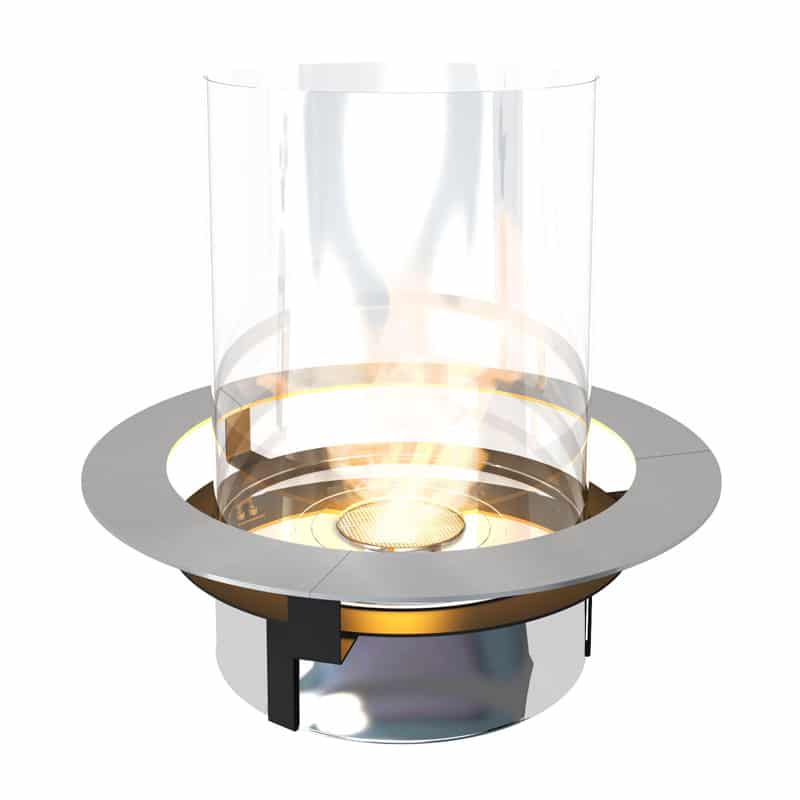 Cheminée au bioéthanol encastrable Rondo